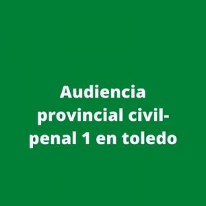 Audiencia provincial civil-penal 1 en toledo